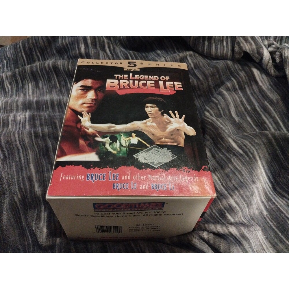Bruce Lee Vintage Martial Arts Madness 5 Pack Collectors VHS Tapes Sealed New